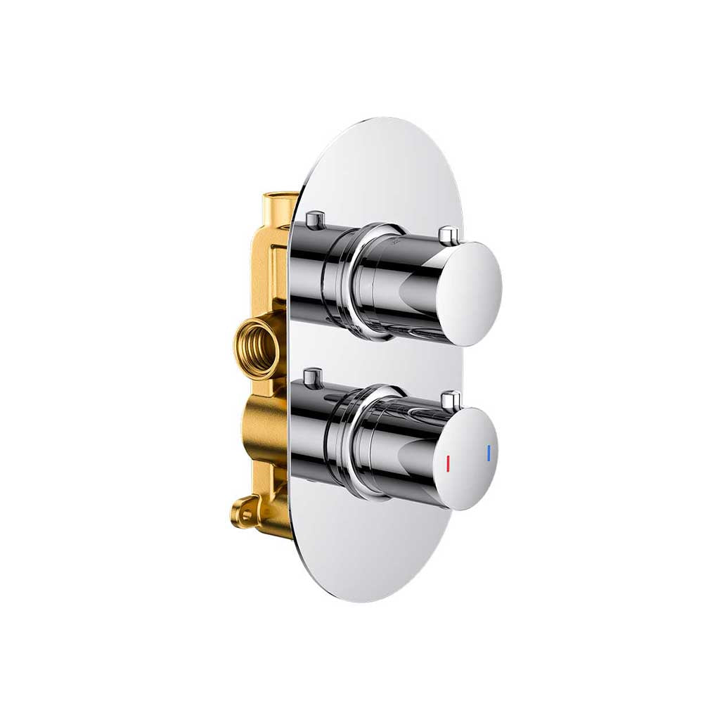 Round Twin Single Outlet