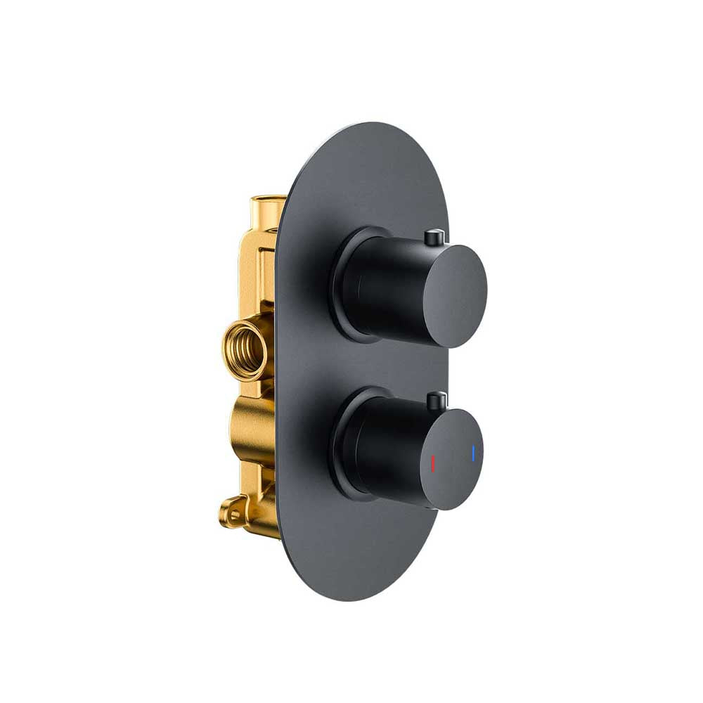 Round Twin Single Outlet