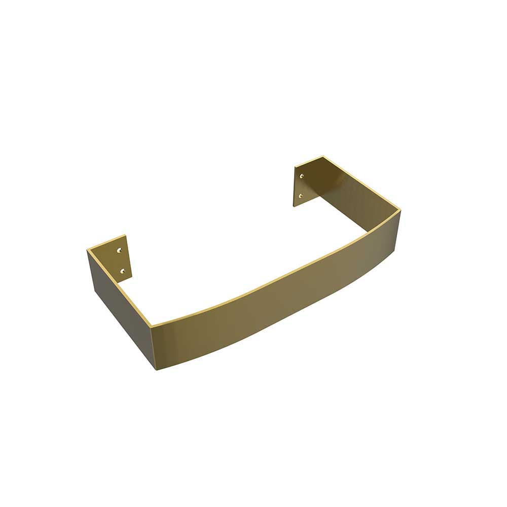 Jupiter towel rail brush brass
