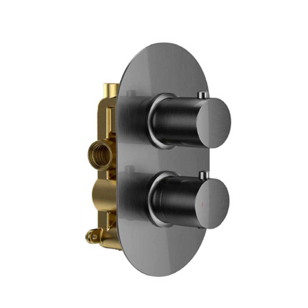 Round Twin Single Outlet
