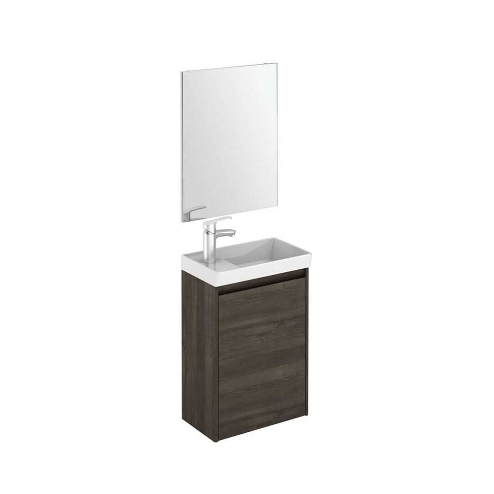 DIJON Wall Hung Single Door Cloakroom Vanity Unit