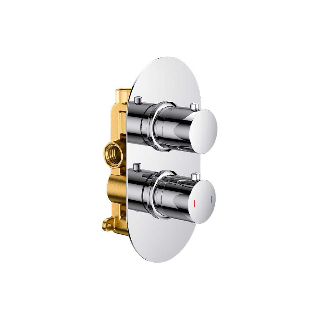 Round Twin Single Outlet