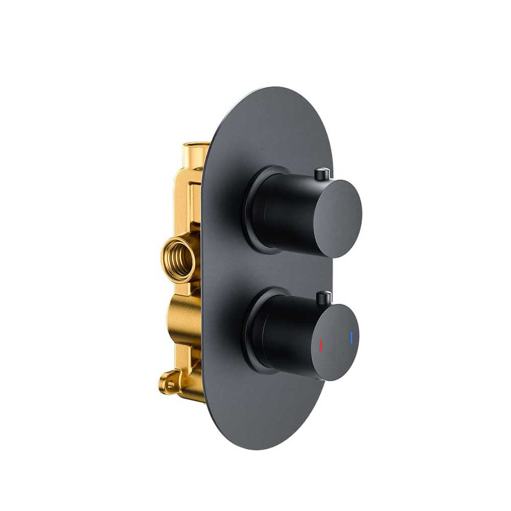 Round Twin Single Outlet