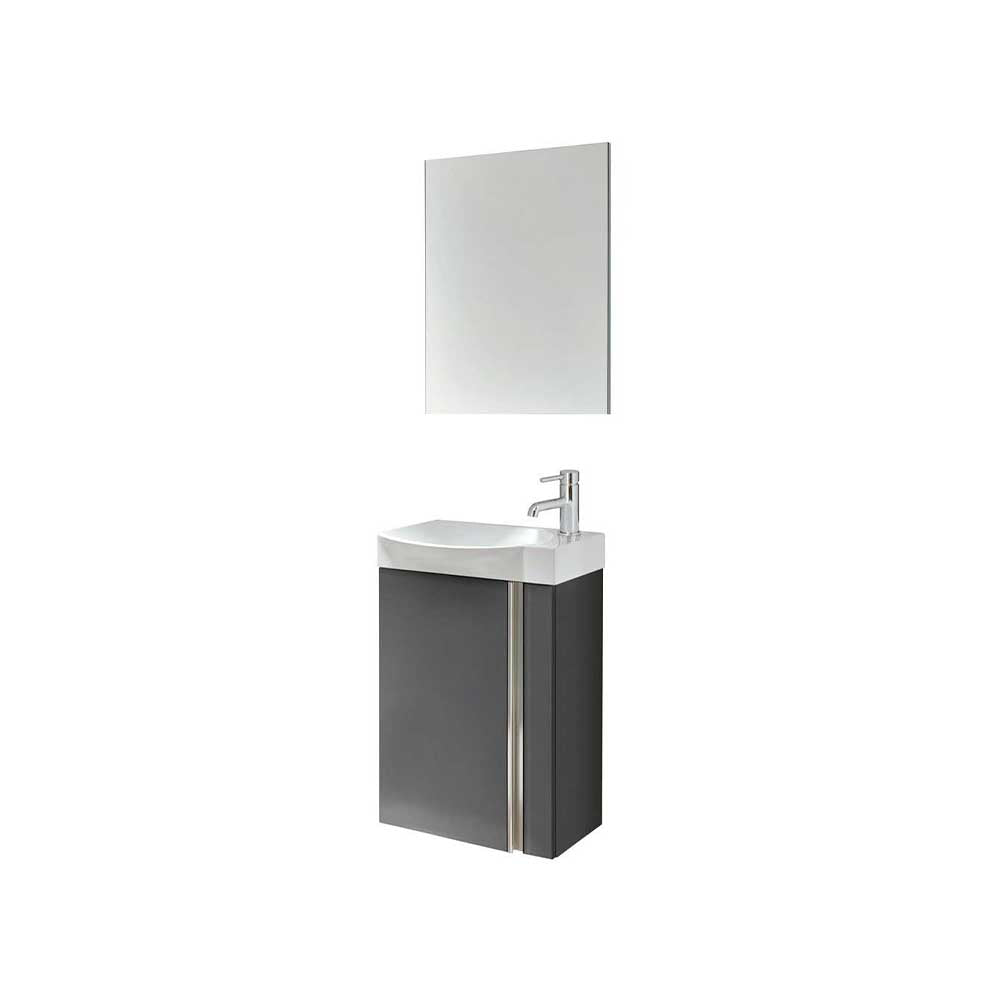 PRAGUE Wall Hung Single Door Vanity Unit