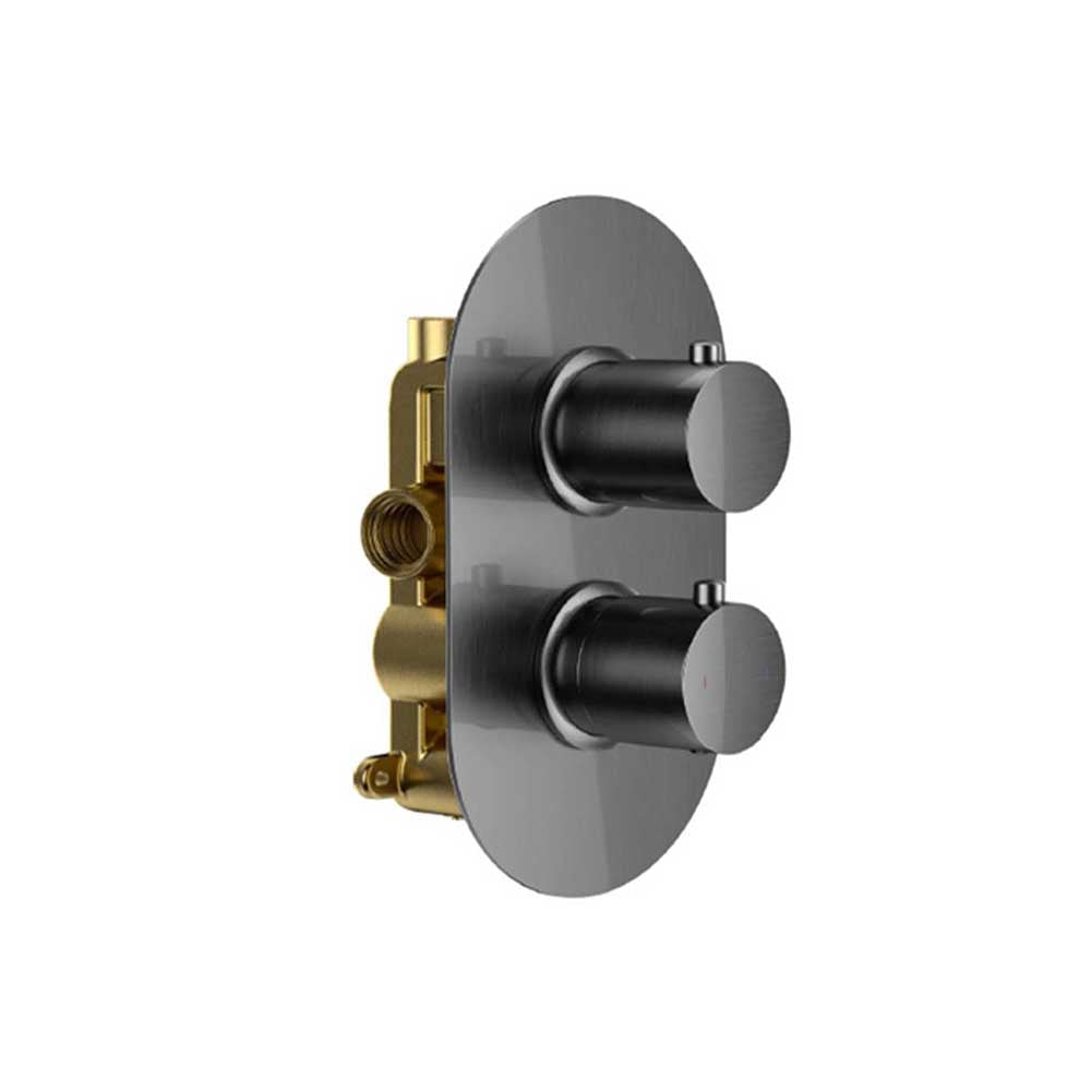 Round Twin Single Outlet