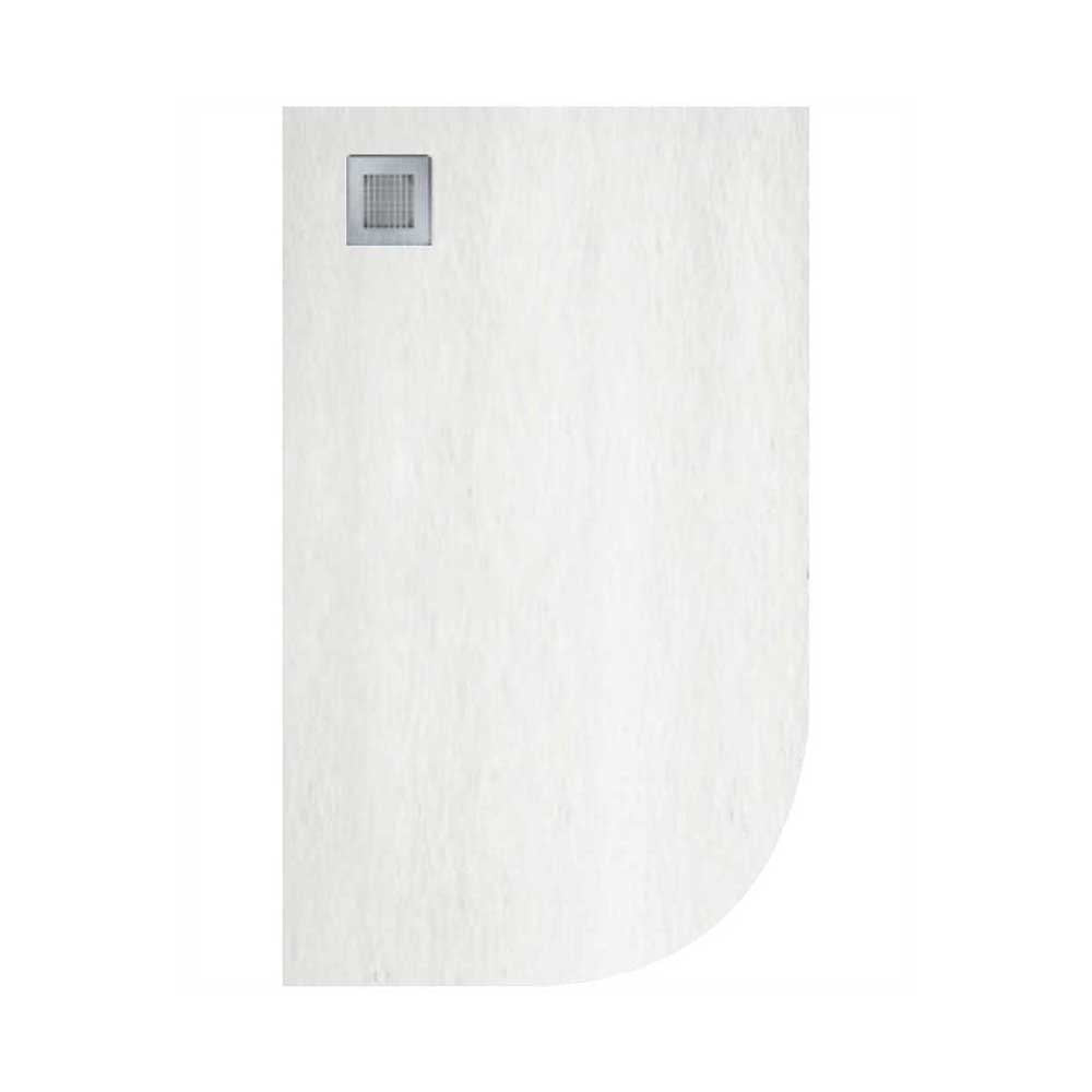 SLATE Left Hand Offset Quadrant Shower Tray & Waste