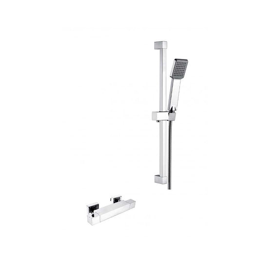 THERMOSTATIC SQUARE BAR VALVE WITH SLIDE RAIL KIT