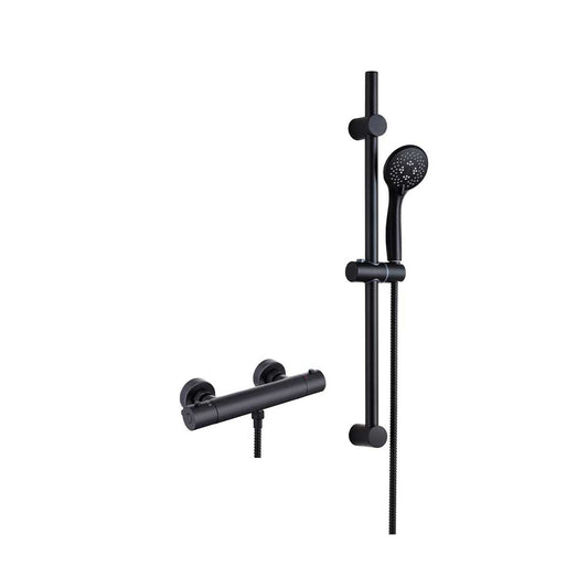 TMV2 BAR VALVE WITH SLIDE RAIL KIT MATT BLACKincl Fix kit