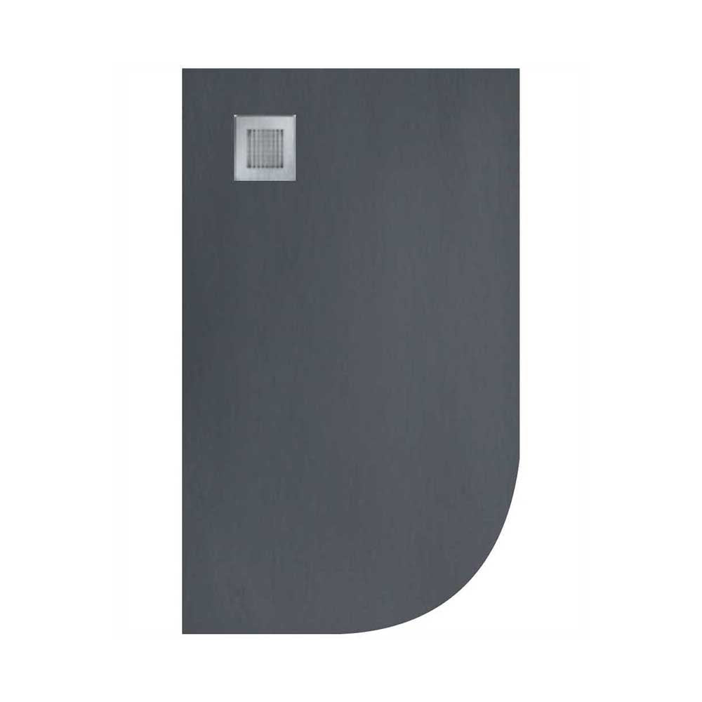 SLATE Left Hand Offset Quadrant Shower Tray & Waste