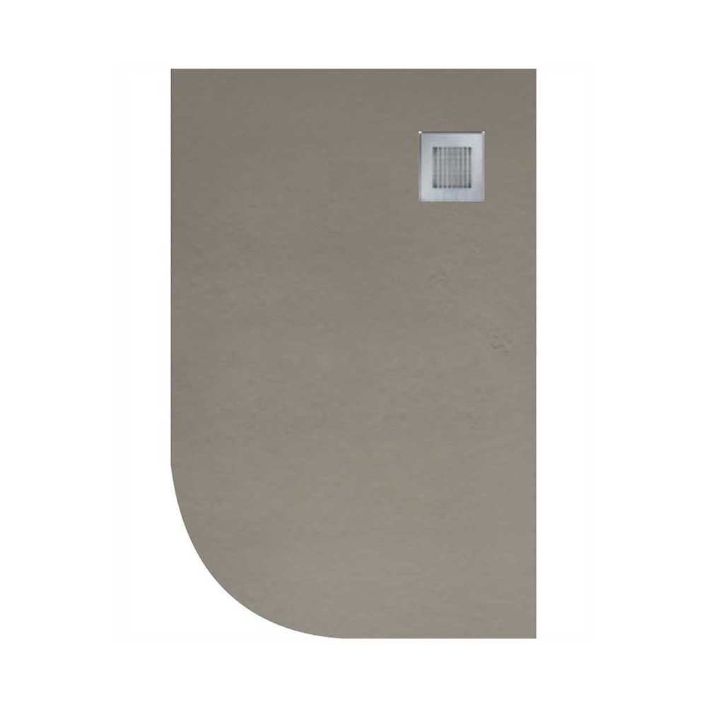 SLATE Right Hand Offset Quadrant Shower Tray & Waste