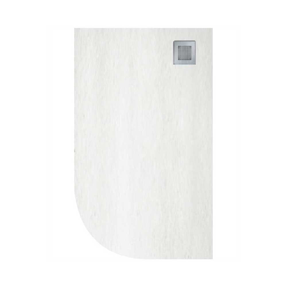 SLATE Right Hand Offset Quadrant Shower Tray & Waste