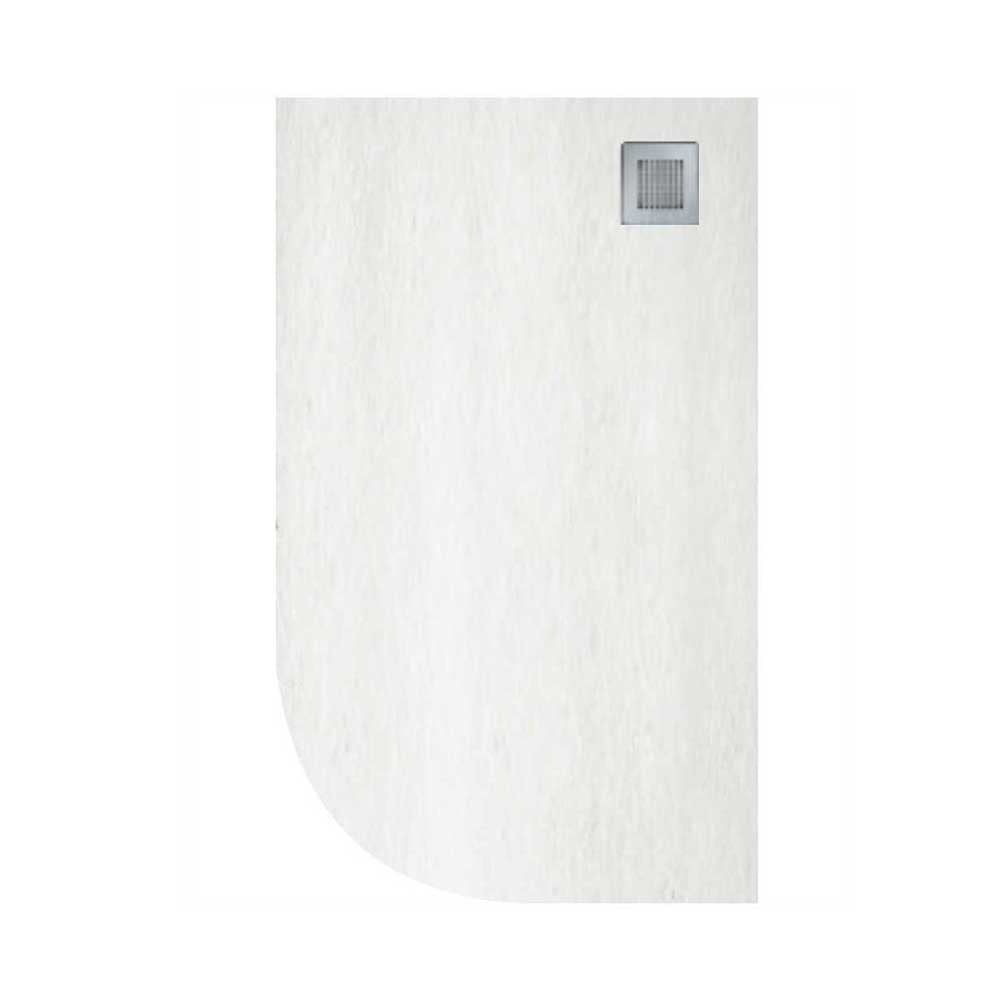 SLATE Right Hand Offset Quadrant Shower Tray & Waste