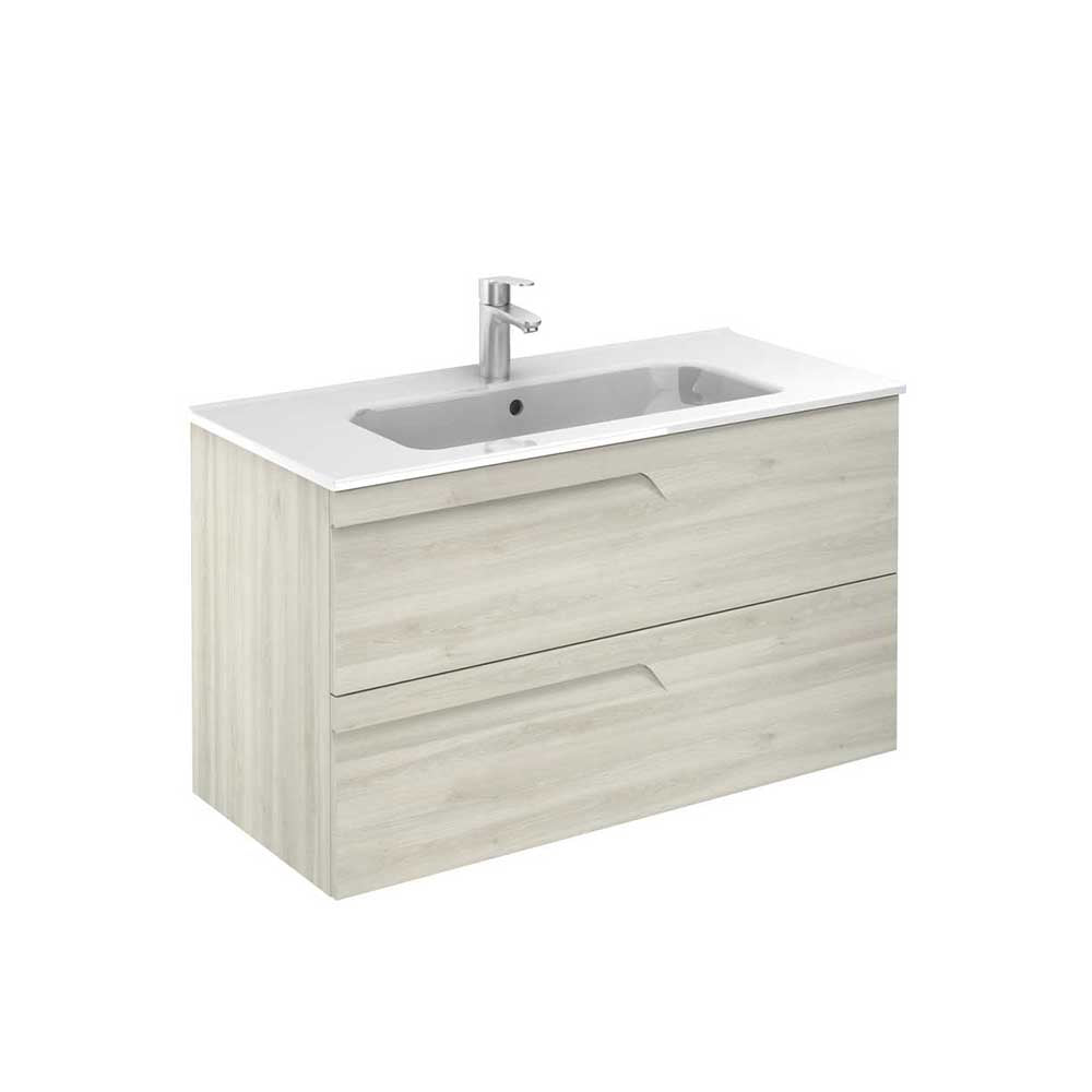 BRAVA Wall Hung Two Drawer Vanity Unit