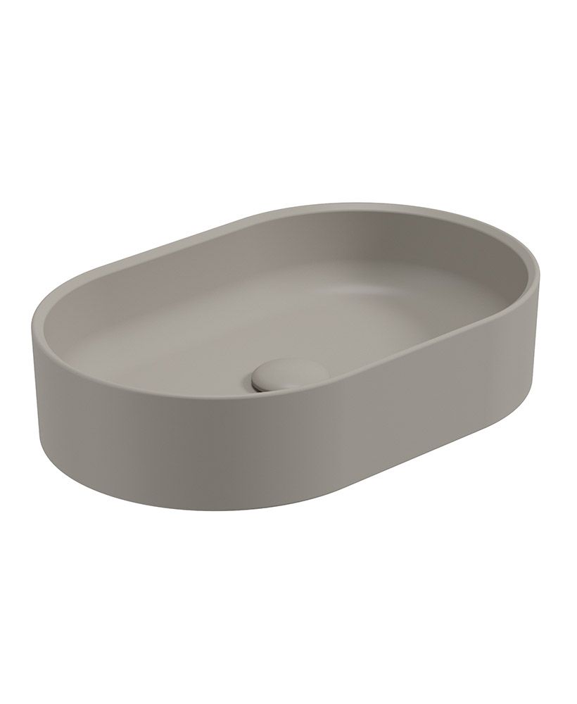 LIVING Oval Countertop Wash Basin & Matching Waste