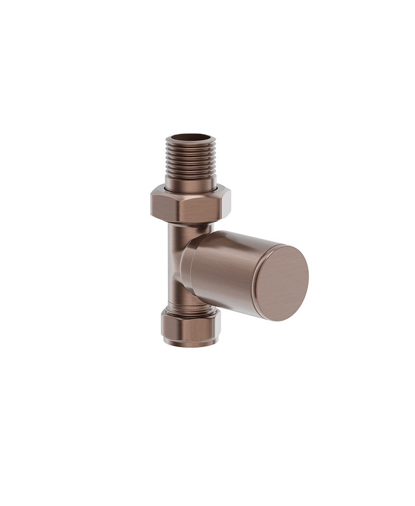 SONAS Round Head Straight Radiator Valve
