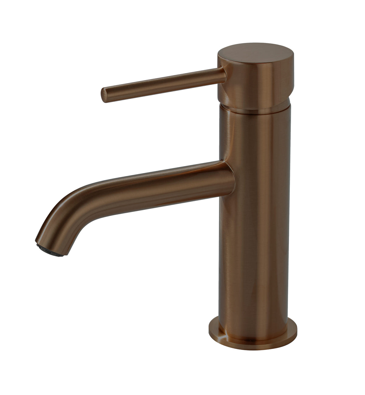 Giro Brushed Bronze Mini Mono Basin Mixer (Inc Clicker Wast