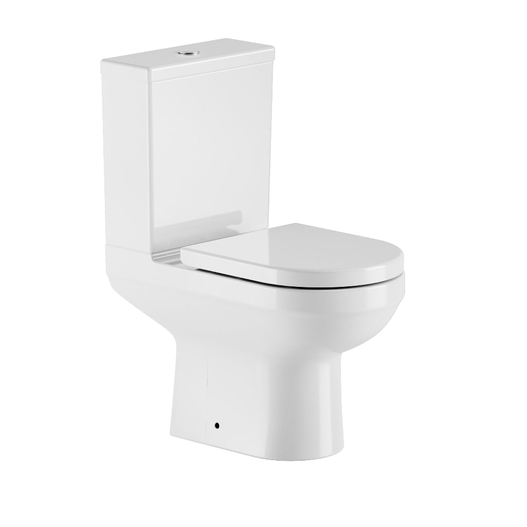 Kovera Rimless Open Back Close Coupled Pan inc. Seat