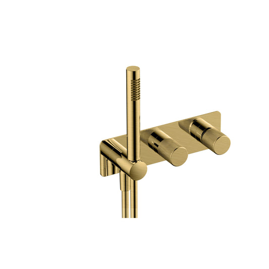 RAKAmalfi Thermostatic Dual Outlet Horizontal Concealed Valve Inc. Shower Kit