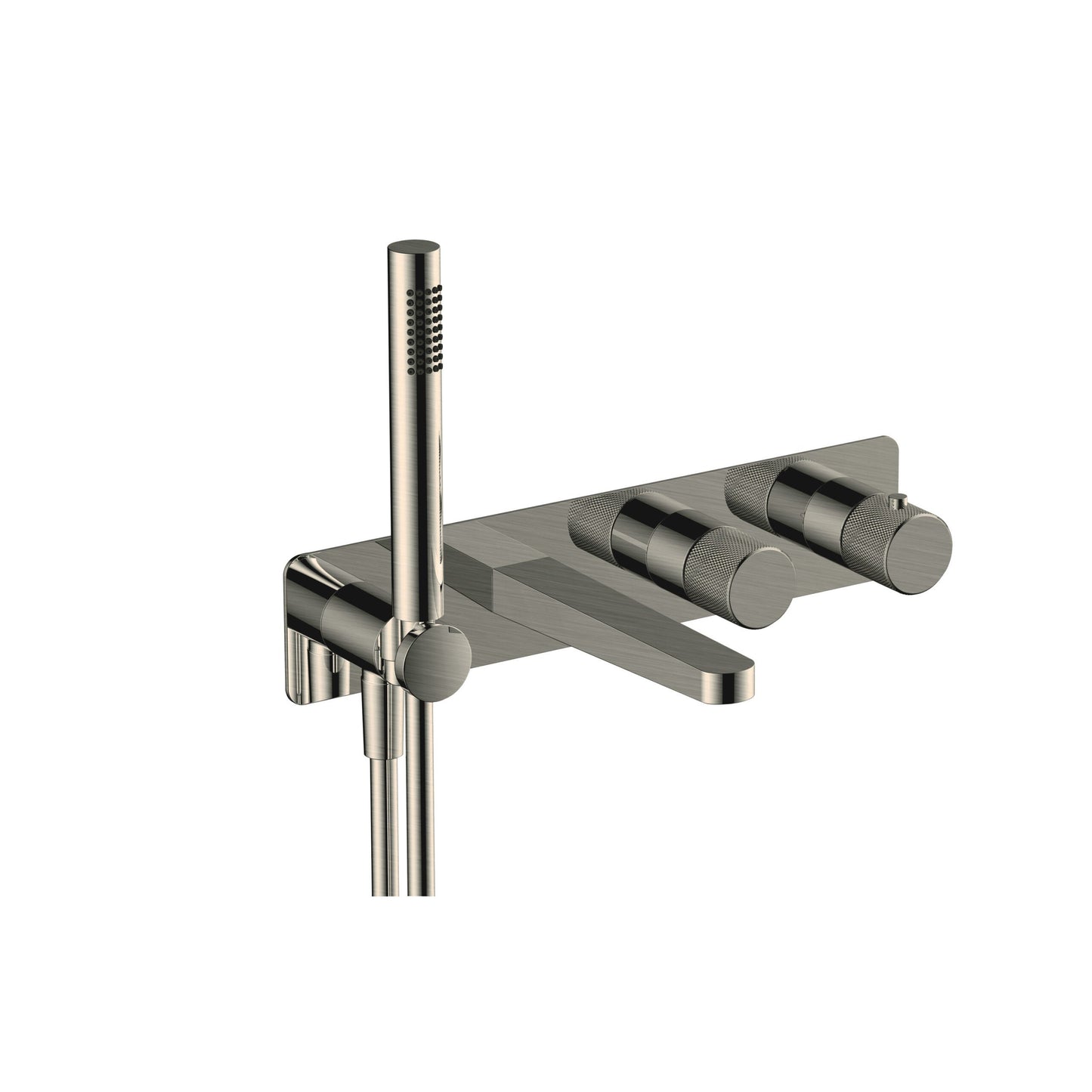 RAKAmalfi Thermostatic Dual Outlet Horizontal Concealed Valve with Bath Spout Inc. Shower Kit