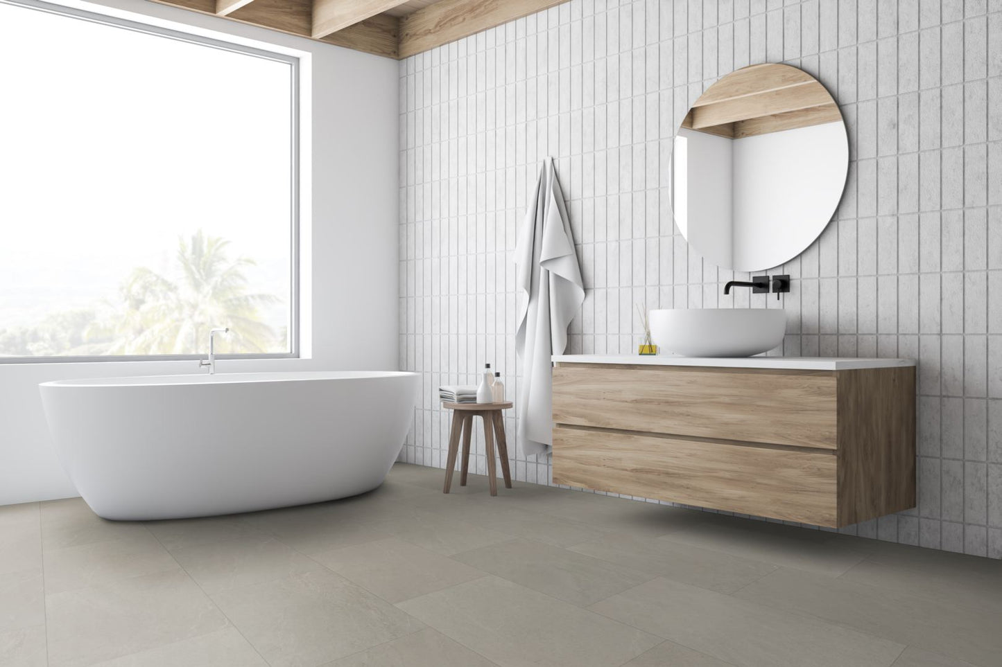 Beige Slate LVT Dryback
