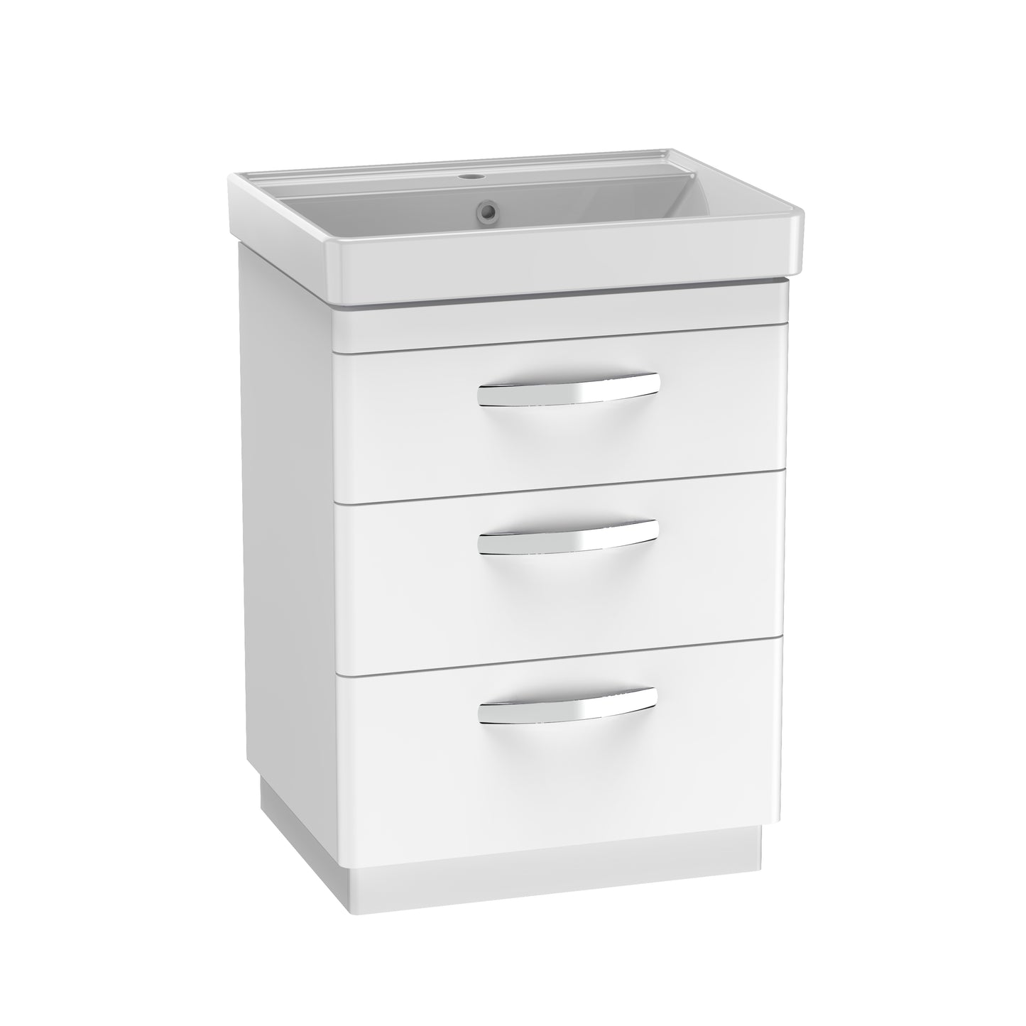 Compass Floor Standing 3 Drawer Unit & Basin