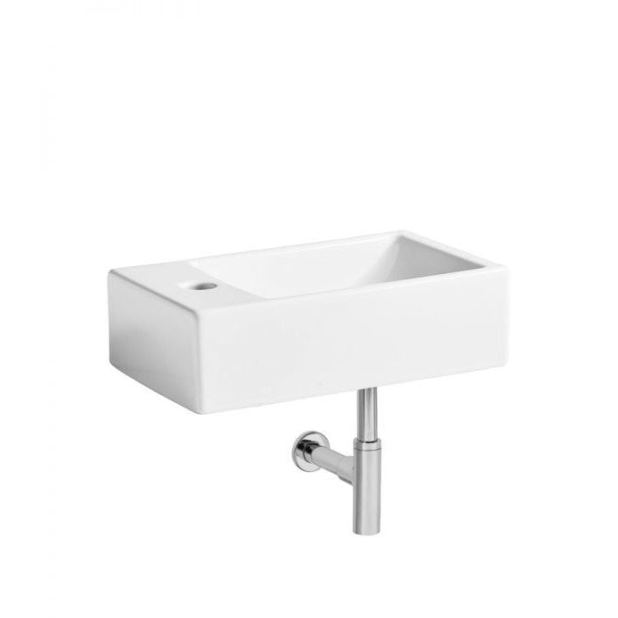 Cloakroom Basins Matrix LH Wall Hung Basin
