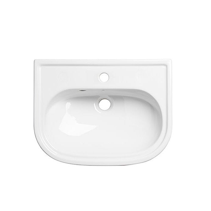 Slim Depth Semi Countertop Basin 1 Tap Hole