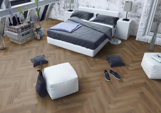 Truffle Oak Herringbone