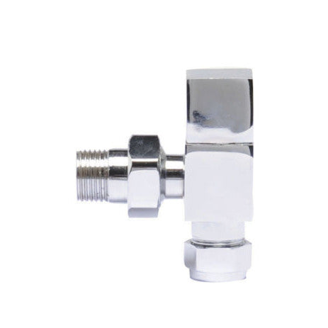 Pure Square Radiator Valves Angled