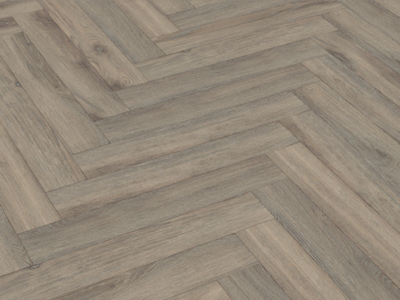 Volcanic Oak Herringbone 12mm Pack Size 1.92m² - Tile Depot -