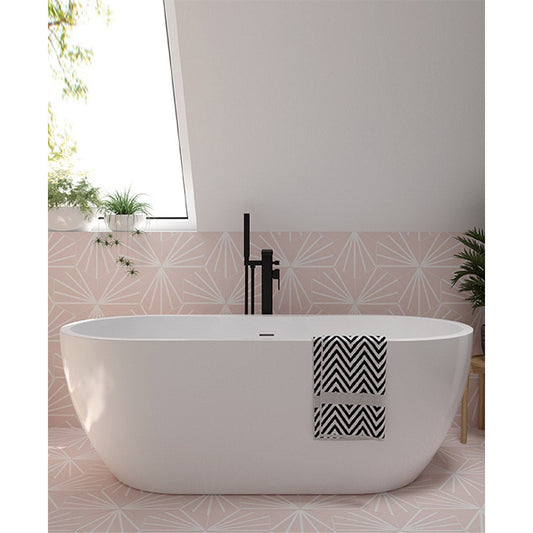 ANDREA Freestanding 1555x Bath white including Waste and Overflow
