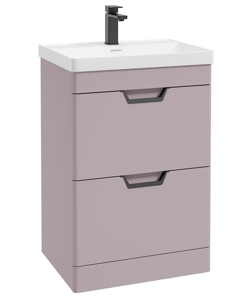 FREYA Floorstanding Two Drawer Vanity Unit
