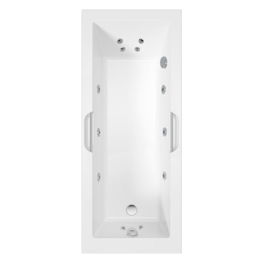CADENZA Single Ended 12 Jet Whirlpool Bath with Integrated