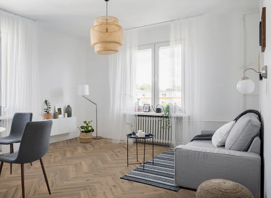 Mocha Oak Herringbone