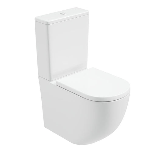 INSPIRE Rimless Fully Shrouded Close Coupled WC & Delta Soft Close Seat