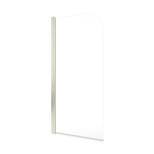 LUNAR SB1 Radius Bath Screen Brushed Nickel