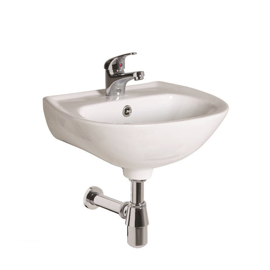 STRATA Round Fronted 1 Tap Hole Wash Basin