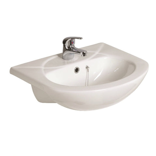 STRATA 1 Tap Hole Semi Recessed Wash Basin