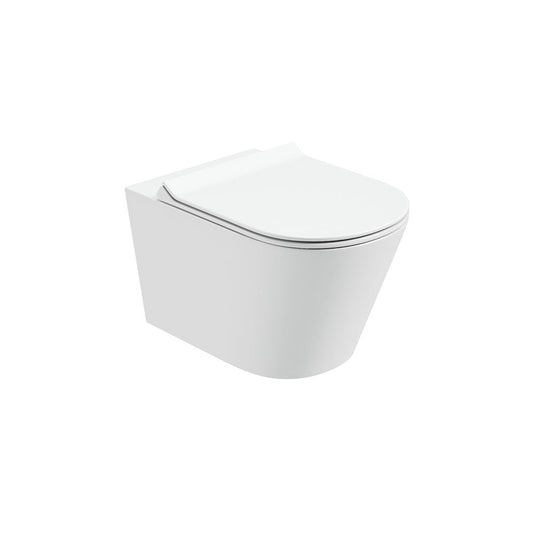 REFLECTIONS Rimless Wall Hung WC & Delta Slim Soft Close Seat
