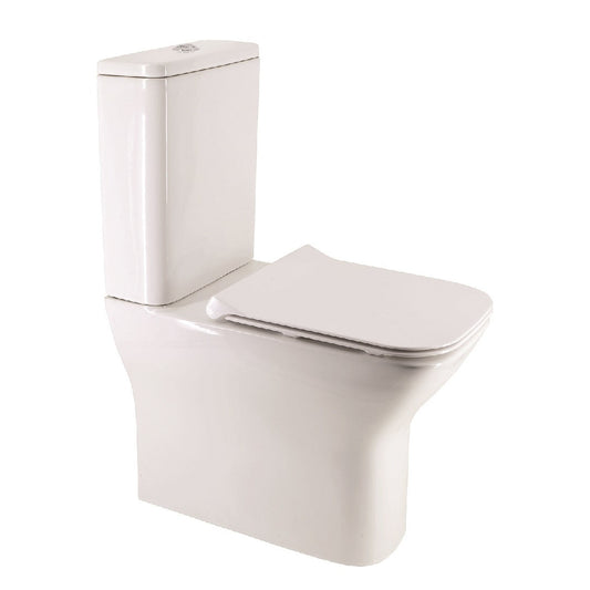 SOPHIA Rimless Fully Shrouded Close Coupled WC & Gamma Slim Soft Close Seat