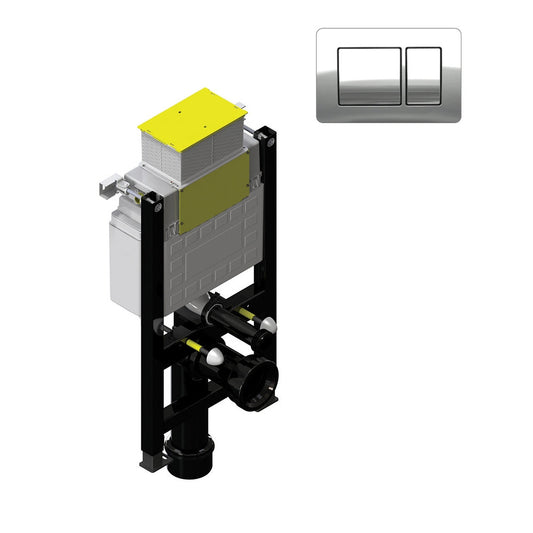 Small Fastfix Frame for Wall Hung WC Rectangle Fascia Plate