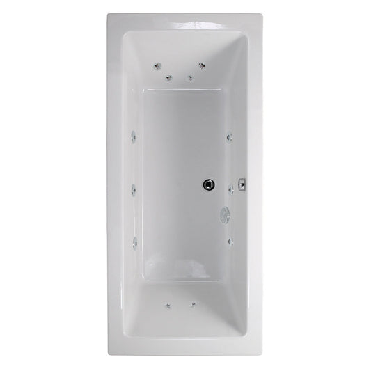 PACIFIC Double Ended 12 Jet Whirlpool Bath