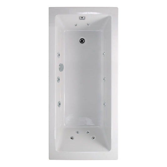 PACIFIC ENDURA Single Ended 12 Jet Whirlpool Bath