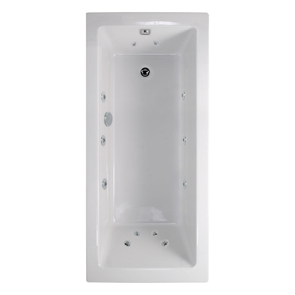 PACIFIC Single Ended 12 Jet Whirlpool Bath