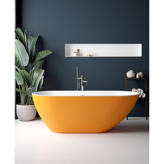 ABYSS Freestanding BathColoured including Waste & Overflow