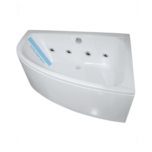 MAYA Right Hand 8 Jet Whirlpool Corner Bath