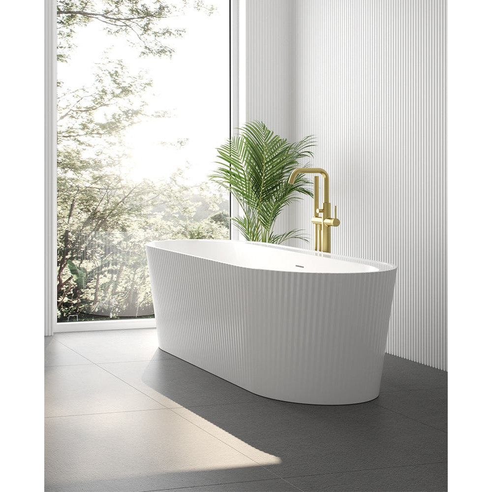 REED Fluted Freestanding Bath