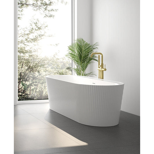 REED Fluted Freestanding Bath