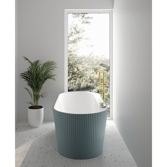 REED Fluted Freestanding Bath Coloured