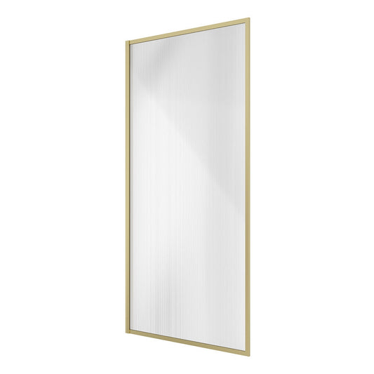 MIRAGE Frame with Fluted Glass Bath Screen